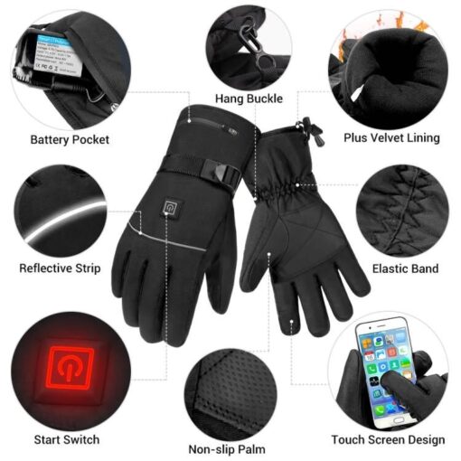 Waterproof Heated Motorcycle Gloves