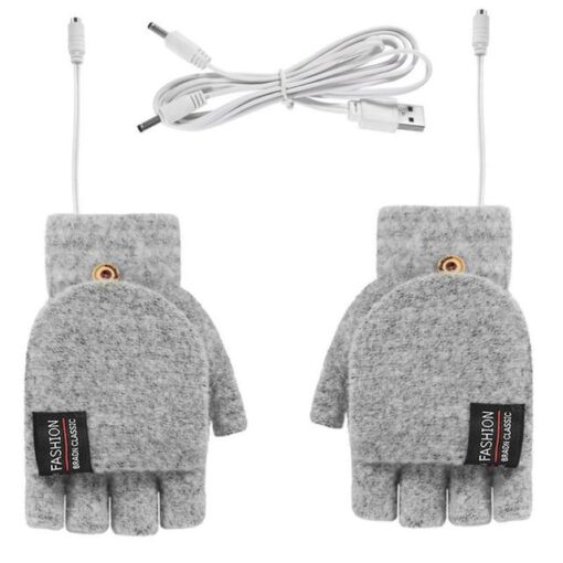 USB Powered Fingerless Heated Gloves