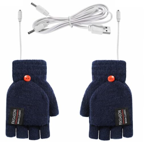 USB Powered Fingerless Heated Gloves