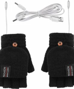 USB Powered Fingerless Heated Gloves