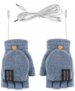 USB Powered Fingerless Heated Gloves