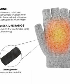 USB Powered Fingerless Heated Gloves