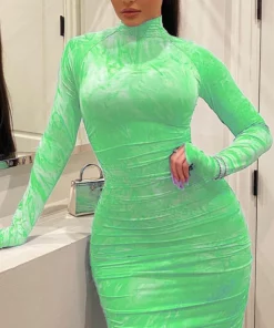 Long Sleeve Bandage Dress