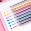 Colored Gel Glitter Pen 8 Color Set