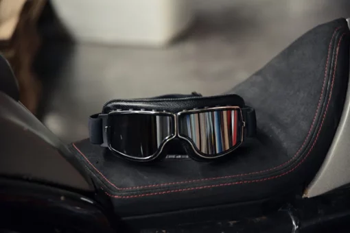 Motorcycle Leather Goggles Glasses