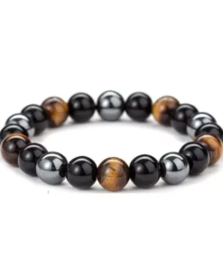 TigerEye Hematite Detox Therapy Bracelet