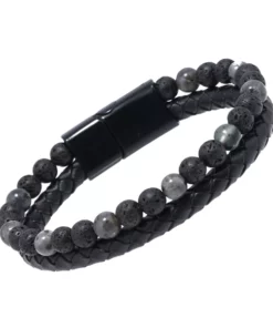 SLIMPro Hematite Lymphvity BeadedBracelet