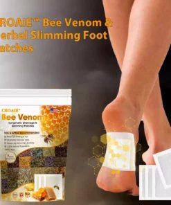 CROAIE™ Bee Venom & Herbal Slimming Foot Patches for Lymphatic Support and Blood Sugar Balance