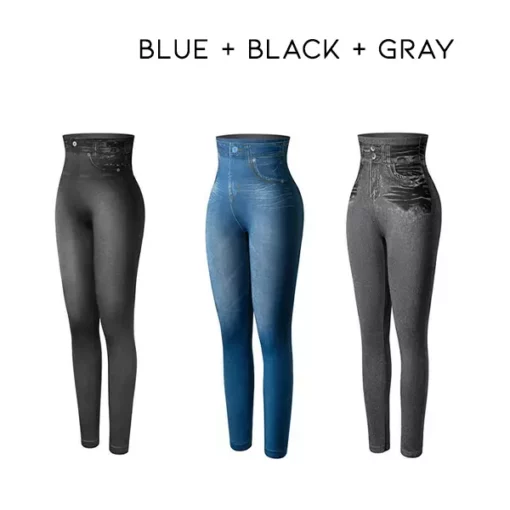 Fivfivgo™ Thermal Fleece Denim Jeggings