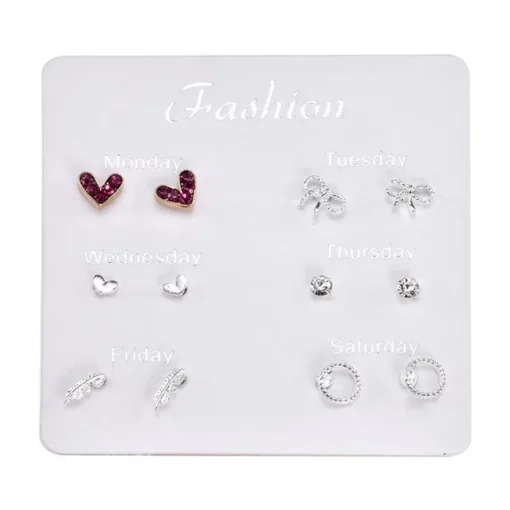 Diamond Flower Stud Earrings