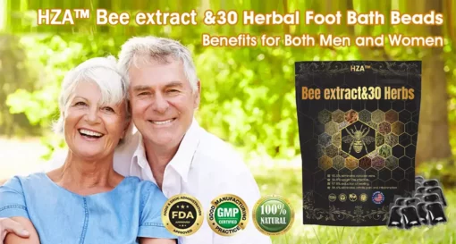 HZA™ Bee extract & 30-Herb Detox Foot Soak Beads