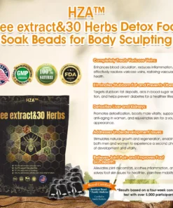 HZA™ Bee extract & 30-Herb Detox Foot Soak Beads