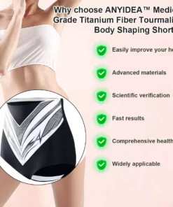 Medical Grade Titanium Fiber Self-heating Tourmaline Shaping Shorts