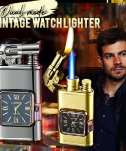 Remifa™ Windproof Dual-Flame Vintage Watch Lighter