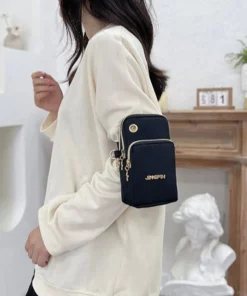 Mobile Phone Bag, WOMEN'S Crossbody Mini Bag, 2024 New Fashion Mom Mommy Coin Bag, Neck Hanging Running Cover