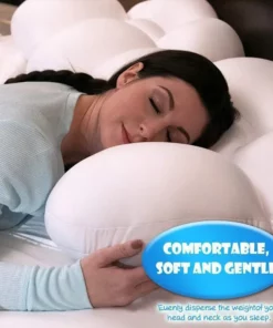 All-round Egg Shaped Cloud Pillow Soft Bed Pillow Nursing Pillow 3D Ergonomic Sleeping Memory Foam Egg Shaped Ergonomic Pillows