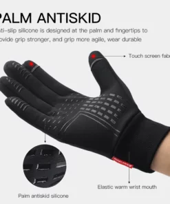 Winter Outdoor Sports Running Glove Warm Touch Screen Gym Fitness Full Finger Gloves For Men Women Knitted Magic Gloves