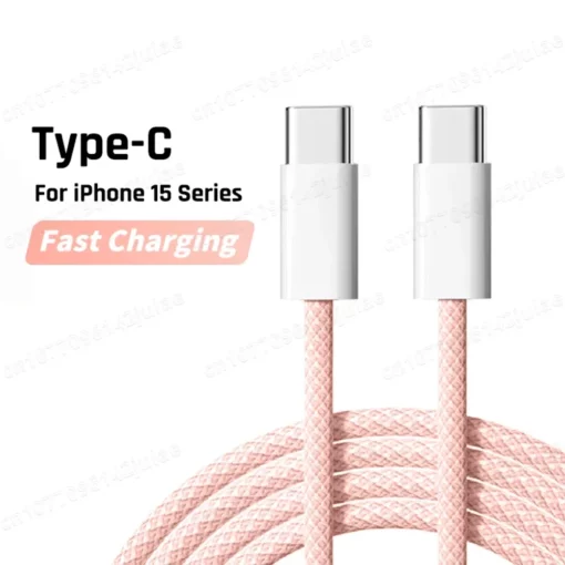 Original PD 60W Fast Charger 6A USB C to Type C Cable For Apple iPhone 15 Pro MAX Quick Charging For Huawei Samsung Xiaomi Cable