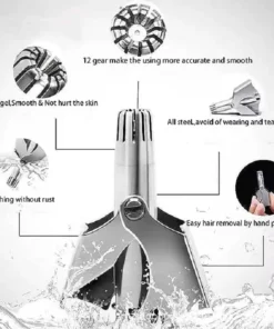 Nose Hair Trimmer For Men And Women With No Noise Washable Manual Nasal Hair Trimmer триммер для носа aparador de pêlos do nariz