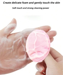 Soft Silicone Face Brush Cleanser and Massager Manual Facial Cleansing Brush Exfoliating Silicone Face Scrubber For Women Men