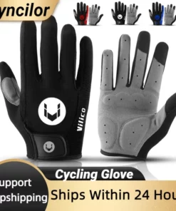 MTB Bike Sports Cycling Gloves Full Finger Men Women Running Fitness Gym Spring Summer Riding Motorcycle Gloves