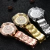 Women Crystal Diamond Watches Luxury Brand Gold WristWatch Stainless Steel Women's Watch Clock Leisure Reloj Mujer TVK