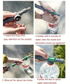 1 Set,Adjustable Beverage Bottle Sprayer Watering Flower SprinklerSprinkler Pressure Atomizer Nozzle Gardening Tools ﻿