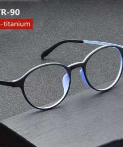 Ultralight Titanium Alloy TR90 Reading Glasses For Men And Women Retro Round Anti blue Light Presbyopia Glasses 0 +100 +150 +250