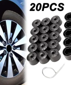 20Pcs Car Wheel Cover Hub Nut Bolt Covers Cap 17mm Auto Tyre Screws Exterior Protection Accessories for Volkswagen VW Golf MK4