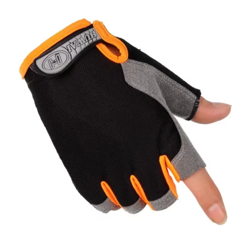 Half Finger Outdoor Cycling Anti Slip Anti Sweat Men Women Half Finger Gloves Breathable Anti Shock Sports Gloves