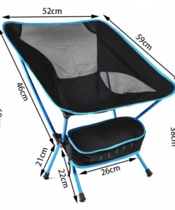 Portable Lazy Back Chair High-end Light Aluminum Alloy Folding Chair Outdoor Moon Chair Camping Camping Folding Chair