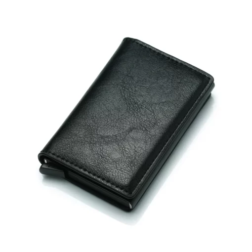 Rfid Credit Card Holder Men Wallets Bank Cardholder Case Small Leather Slim Thin Magic Mini Wallet Smart Minimalist Wallet 2024