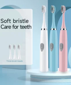 Electric Toothbrush for Adults Soft DuPont Bristle Portable Battery Endurance IPX6 Waterproof Intelligent Effective Oral Care