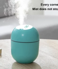 Portable USB Ultrasonic Air Humidifier Essential Oil Diffuser Car Purifier Aroma Anion Mist Maker with LED Lamp Romantic Light