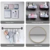 2-10pcs Punch-Free Screw Stickers Wall Picture Non-Marking Hook Invisible Traceless Picture Hanging Kitchen Bathroom Hanger Hook