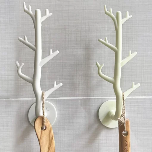 Branch Hook Wall Decor Key Holder Organier Storage Sticky Hooks Coat Rack Hanger Home Decorative Hooks Home Storage