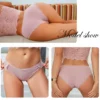 3Pcs/set Women's Cotton Panties M-2XL Women Patchwork Lace Underwear Sexy Low Waist Briefs Ladies Comfortable Underpants 2022