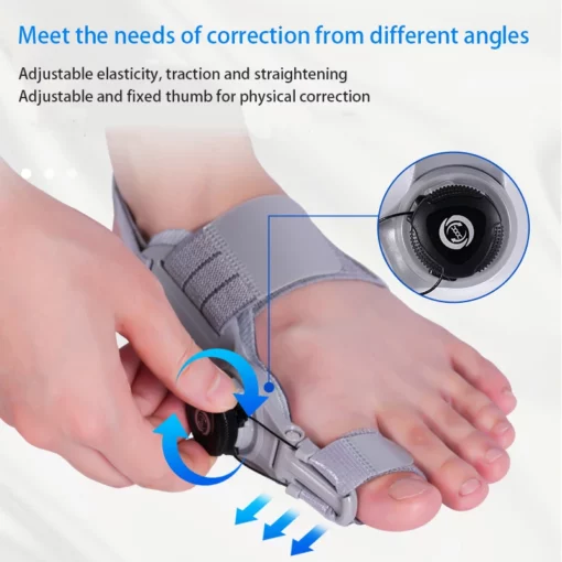 Bunion Corrector Unisex Foot Hallux Valgus Braces Rotatable Toe Separator Straightener Adjustable Pedicure Finger Toe Corrector