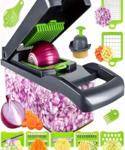 14/16 in 1 Multifunctional Vegetable Chopper Handle Food Grate Food Chopper Vegetable Slicer Dicer Cut Kitchen Items cocina