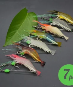 3pcs/7pcs Shrimp Lures Fishing Lures Artificial Fishing Bait Isca Artificial Ascesorios Pesca