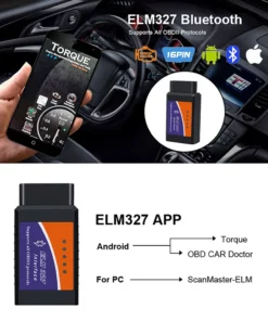 ELM327 V2.1 OBD2 Scanner Bluetooth Car Diagnostic Tool For Android /IOS Code Reader Automotive Fault Detector