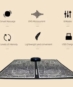 Foot Massager EMS Massage Mat Foot Relaxation Pads Electric Foot Massage Tool To Home Fitness Leg Muscle Massager