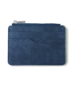 Short Matte Leather Card Wallet - Retro Multi-card Holder with Frosted Fabric, Zipper Bag for Money, New Minimalist Purse