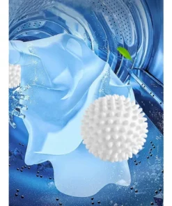 TPR Anti Winding Laundry Ball Circular Pure White Magic Cleaning Drum Washing Machine For Dirt Removal And Knotting