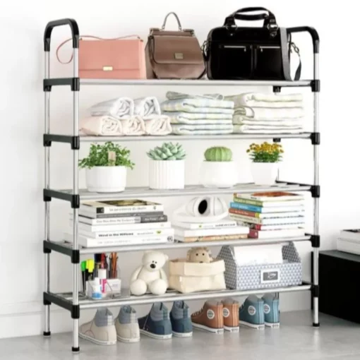 Simple Shoe Rack Multi Layer Dustproof Household Doorstep Shoe Cabinet Storage Space Saving Assembly of Living Room Shoe-shelf