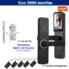 DSKDFTY Camera Digital Electronic Lock Biometrics Fingerprint Smart Door Lock for With Battery for Home House Apartment