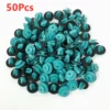 100Pcs Car Fastener Clip With Seal Ring Auto Body Push Retainer Pin Rivet Bumper Door Trim Panel Fastener Rivet Bumper Retainer