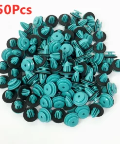 100Pcs Car Fastener Clip With Seal Ring Auto Body Push Retainer Pin Rivet Bumper Door Trim Panel Fastener Rivet Bumper Retainer