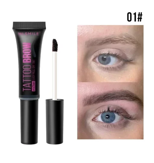 Semi-Permanent Peel Off Dye Eyebrow Cream Waterproof Eye Brow Tattoo Tint 3 Day Long Lasting Tearing Eyebrow Gel Makeup Cosmetic