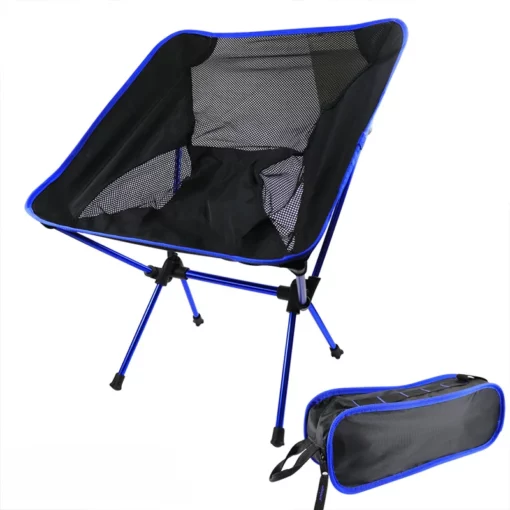 Outdoor Moon Chair Camping Camping Folding Chair Portable Lazy Back Chair High-end Light Aluminum Alloy Folding Chair